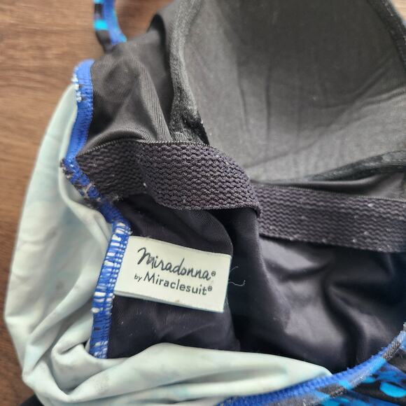 Miradonna By Miraclesuit One Piece Swimsuit 12/14 Beach Vacation‎ Resortwear - Picture 3 of 5